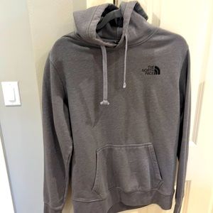 North Face Mens grey pullover hoodie